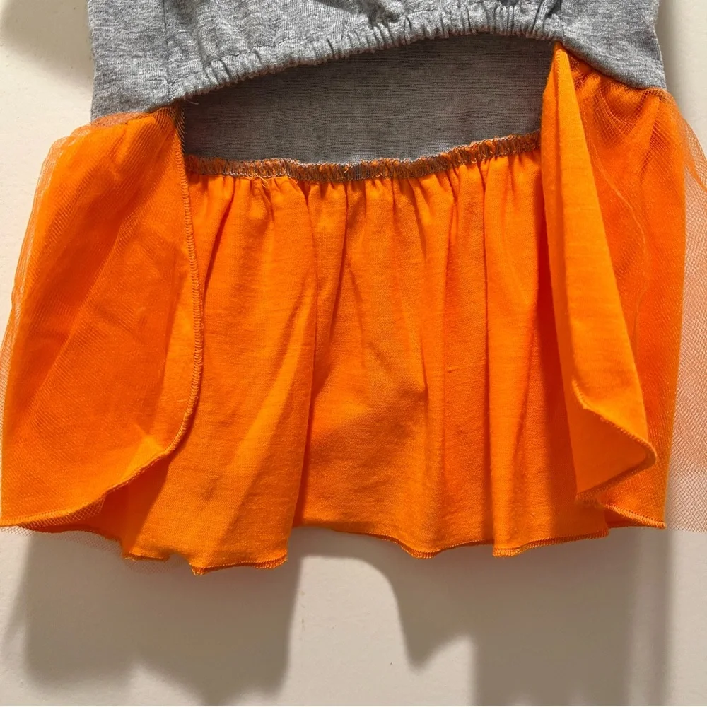 Pet Apparel Halloween dress Skeleton orange Small costume dog